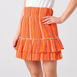 neon patterned skirt